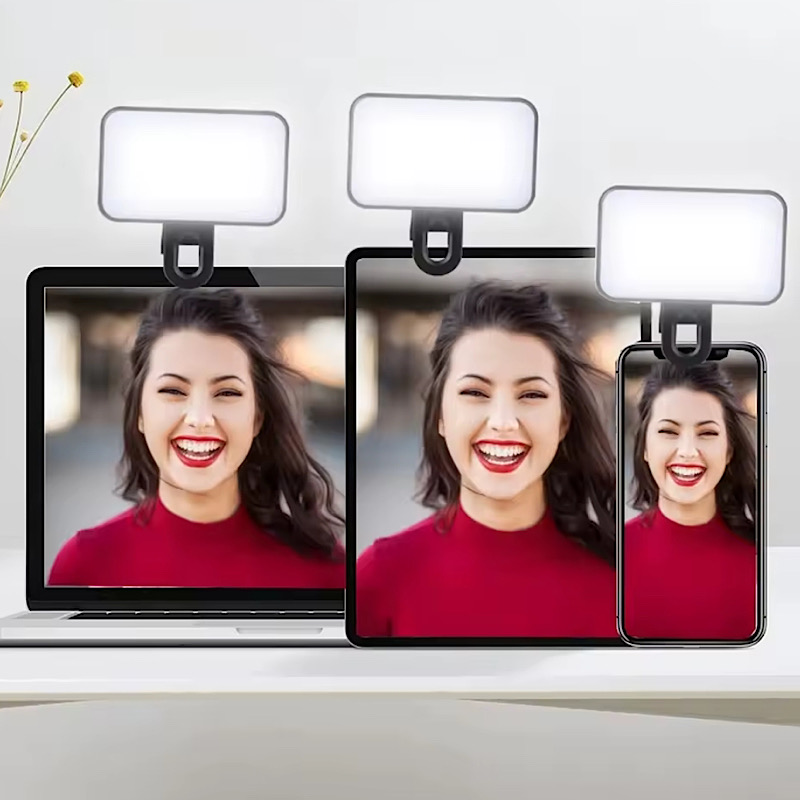 چراغ نورپردازی شارژی موبایل و لپ تاپ مدل کلیپسی