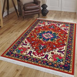 فرش مخمل نادی طرح سنتی کد o146