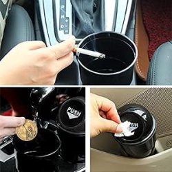 سطل زباله درب دار لیوانی خودرو